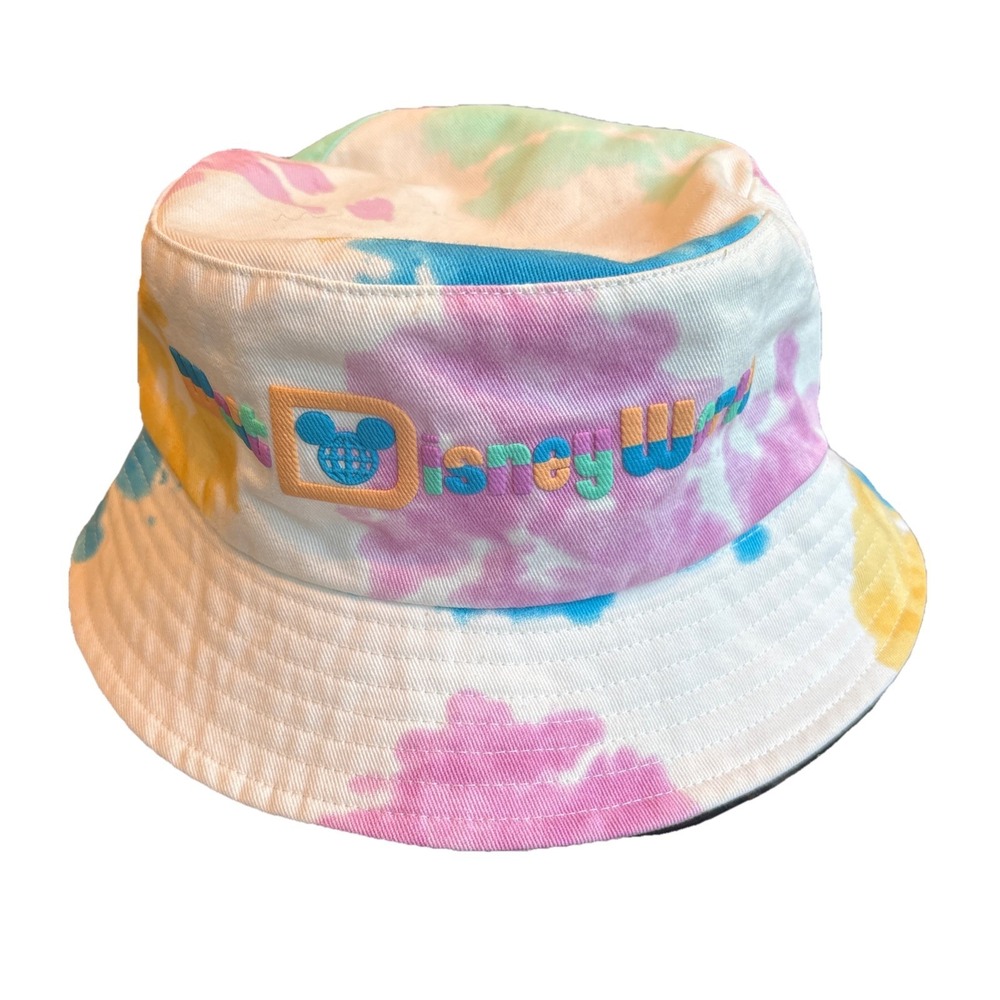 Disney Parks 2022 Walt Disney World Tye Dye Spirit Jersey Sun Bucket Hat NWT